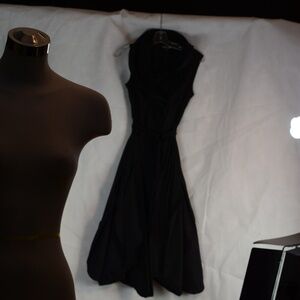 Samuel Dong Black Bubble Dress SZ XXS NWT #B 33